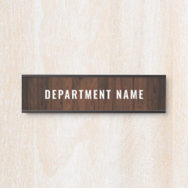 Name der Abteilung Türzeichen Zeichen Türschild