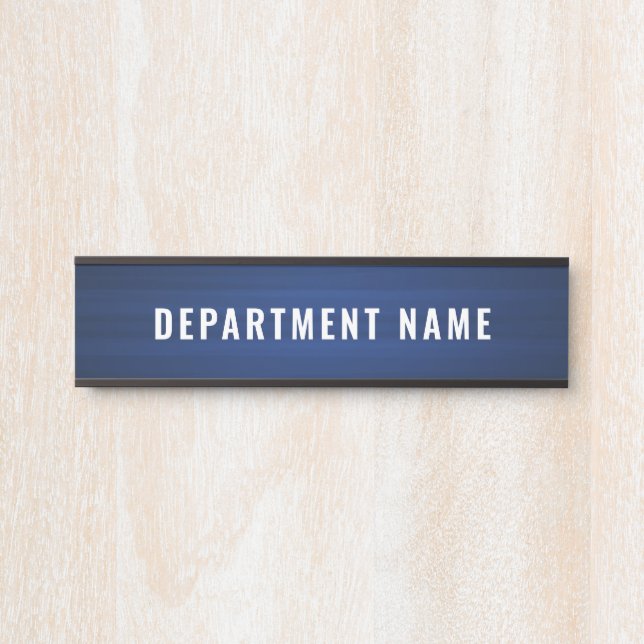 Name der Abteilung Türzeichen Zeichen Türschild (Vorderseite )