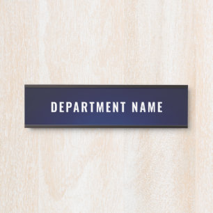 Name der Abteilung Türzeichen Zeichen Türschild
