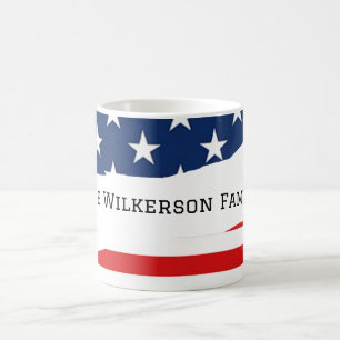 Name der amerikanischen Flagge Kaffeetasse