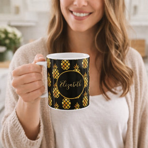 Name der Ananas Kaffeetasse