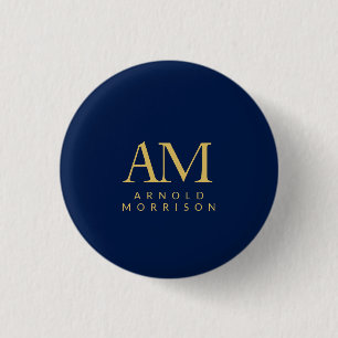 Name der Anfangsbuchstaben des Blue Gold Colors Mo Button