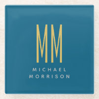 Name der Anfangsbuchstaben des Blue-Gold-Monogramm