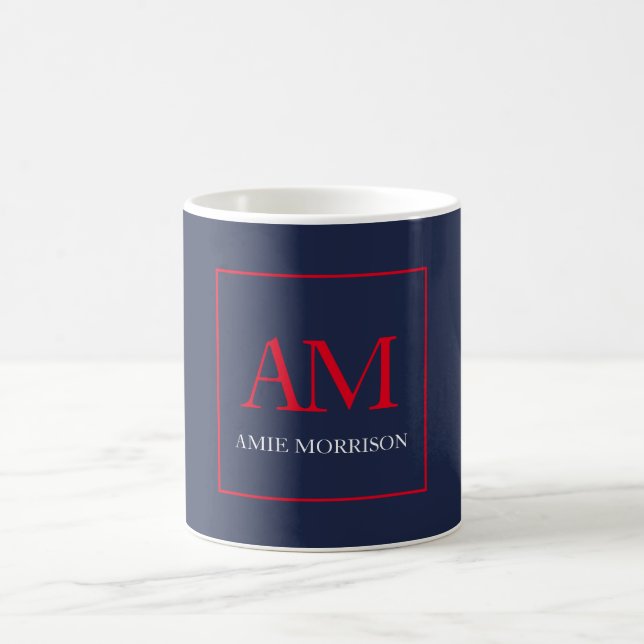 Name der Anfangsbuchstaben des Monogrammes Blue Re Kaffeetasse (Mittel)