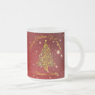 Name der Anzeige Matching Set Weihnachten Red Gold Mattglastasse