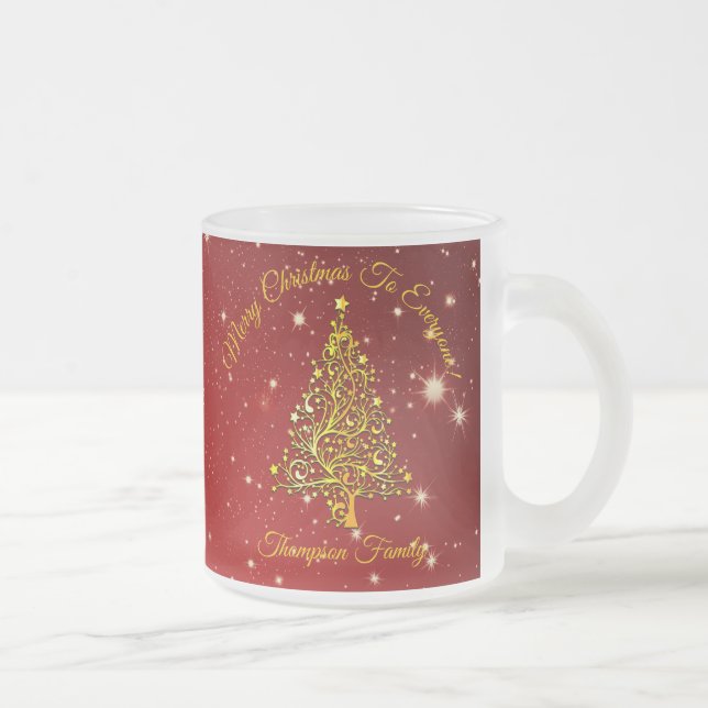 Name der Anzeige Matching Set Weihnachten Red Gold Mattglastasse (Rechts)