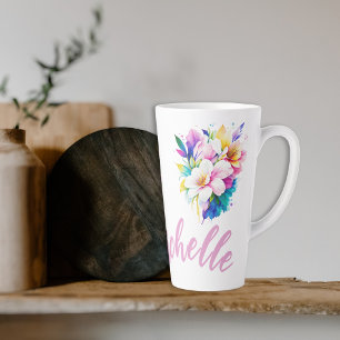 Name der Aquarellfarben-Blume Milchtasse