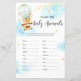 Name der Baby-Tiere Baby-Showtiere