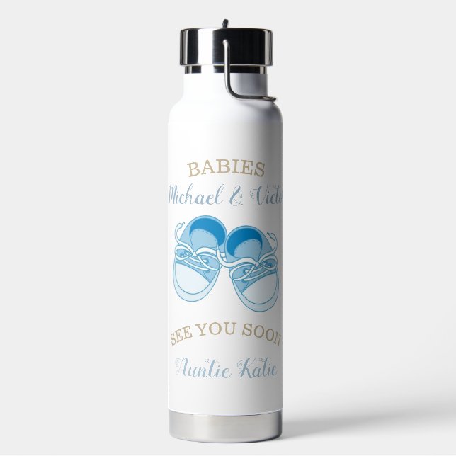 Name der Babyschuhe für benutzerdefinierte Babyboy Trinkflasche (Links)