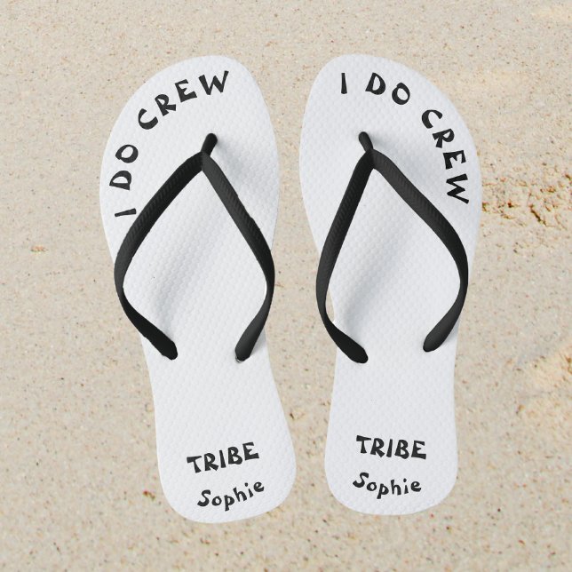 Name der Bachelorette-Braut Flip Flops (Sand)