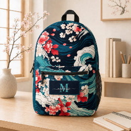 Name der benutzerdefinierten japanischen Cherry-Bl Bedruckter Rucksack