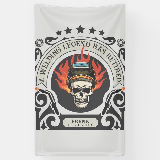 Name der benutzerdefinierten Ruheschweisderlegende Banner (Vertikal)