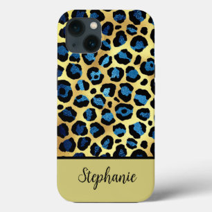 Name der Blauen Leoparden des Gold Glitzer Case-Mate iPhone Hülle