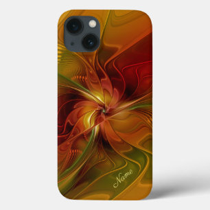Name der Blume abstrakt Red Orange Green Fraktals Case-Mate iPhone Hülle
