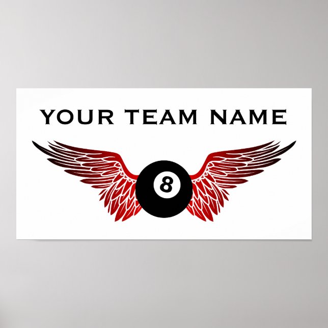 Name der Bowling-Mannschaft Poster (Vorne)