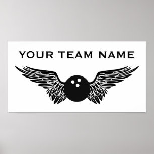 Name der Bowling-Mannschaft Poster