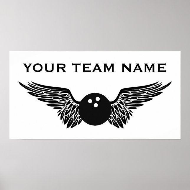 Name der Bowling-Mannschaft Poster (Vorne)