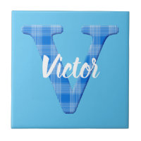 Name der Boys Benutzerdefinierter Karierter Buchst