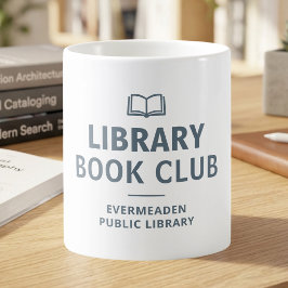 Name der Bücherei-Book Club Benutzerdefiniert Kaffeetasse