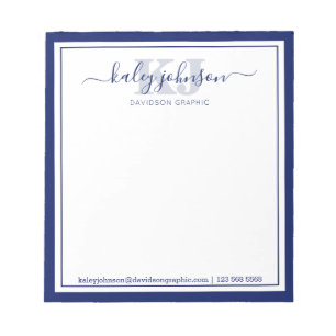 Name der Business Navy   Aus dem Schreibtisch des  Notizblock