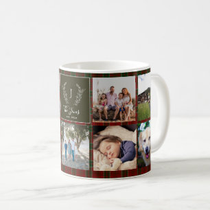 Name der Collage-Monografie-Foto-Reihe personalisi Kaffeetasse
