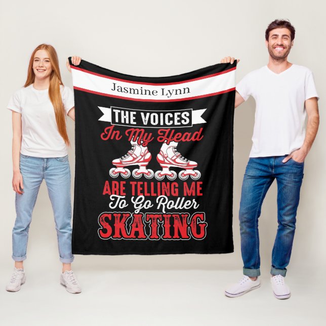 Name der coolen Rolle Skaten Fleecedecke (Beispiel)