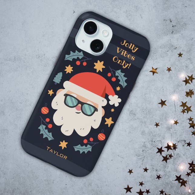 Name der coolen Santa Claus Monogram Case-Mate iPhone Hülle (Personalize by adding name and amending text (if required). )