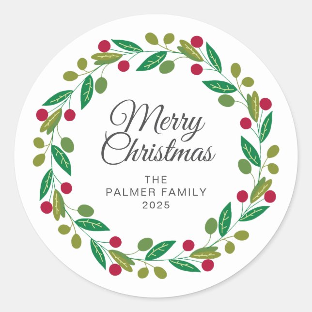 Name der Familie der Blutherzen Runder Aufkleber (Vorderseite)