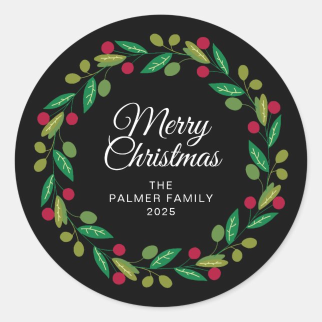 Name der Familie der Blutherzen Runder Aufkleber (Vorderseite)