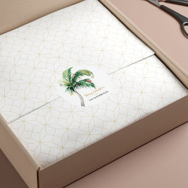 Name der Familie der Weihnachtspalme Runder Aufkleber