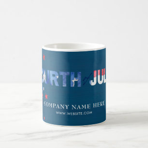 Name der Firma, 4. Juli Patriotic USA Flag Kaffeetasse