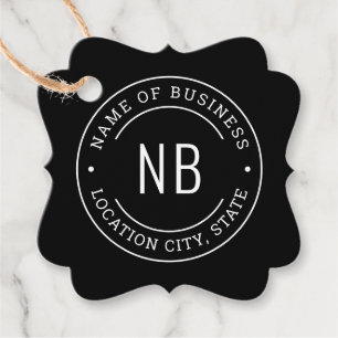 Name der Firma "Custom Black Company" Geschenkanhänger