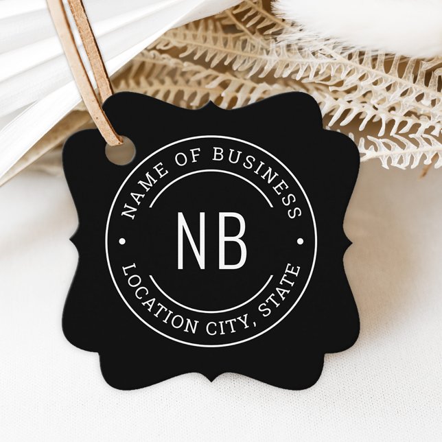 Name der Firma "Custom Black Company" Geschenkanhänger (Von Creator hochgeladen)