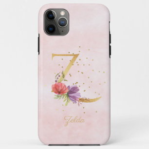 Name der floralen Wasserfarbe Anfangsbuchstabe Z Case-Mate iPhone Hülle