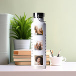 Name der Foto-Collagen Trinkflasche<br><div class="desc">Personalisieren und fügen Sie 9 Fotos von Freunden. Fügen Sie Ihren Vornamen und Familiennamen schwarze Buchstaben hinzu.</div>