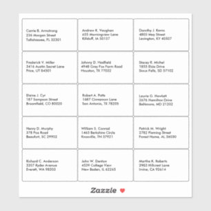 Name der Gastliste Aufkleber