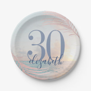 Name der Geburtstagspartei von Beach Pappteller