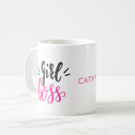 Name der Girl-Boss-Typografie Kaffeetasse