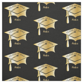 Name der Goldtone Grad Graduation Cap | Class Year Stoff