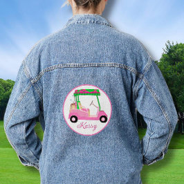 Name der Golf Queen Pink Cart Jeansjacke