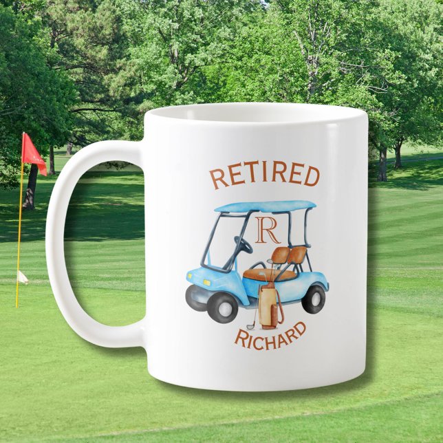 Name der Golf-Remügram-Monogramm Kaffeetasse (Von Creator hochgeladen)