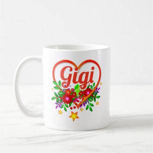 Name der Großmutter ändern - Gigi Herz & Blume Kaffeetasse