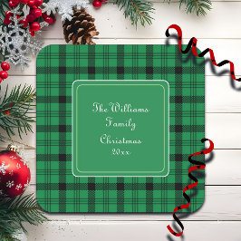 Name der grünen und schwarzen, gemütlichen Plätze Quadratischer Aufkleber