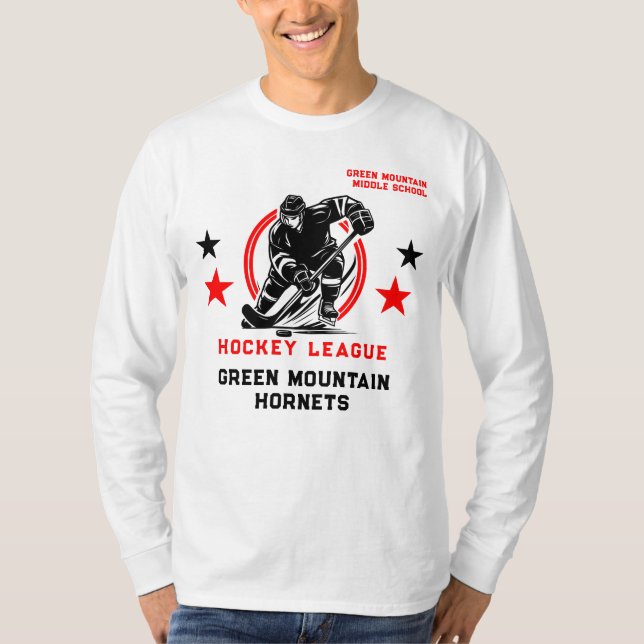 Name der Hockey School Club League T-Shirt (Vorderseite)