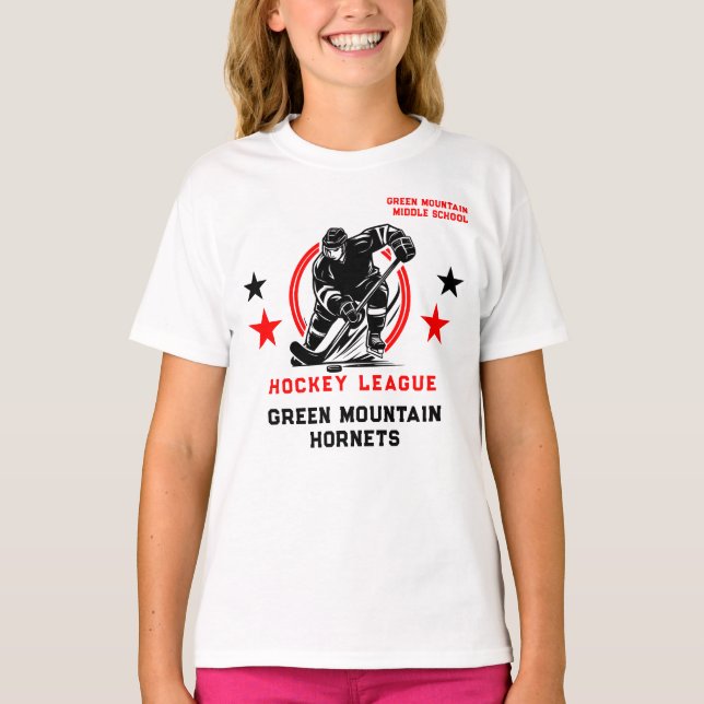 Name der Hockey School Club League T-Shirt (Vorderseite)