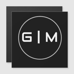 Name der individuell anpassbaren Initialen Magnetkarte