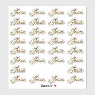 Name der Jesus-Kalligraphie-Text-Vinylkontur Aufkleber