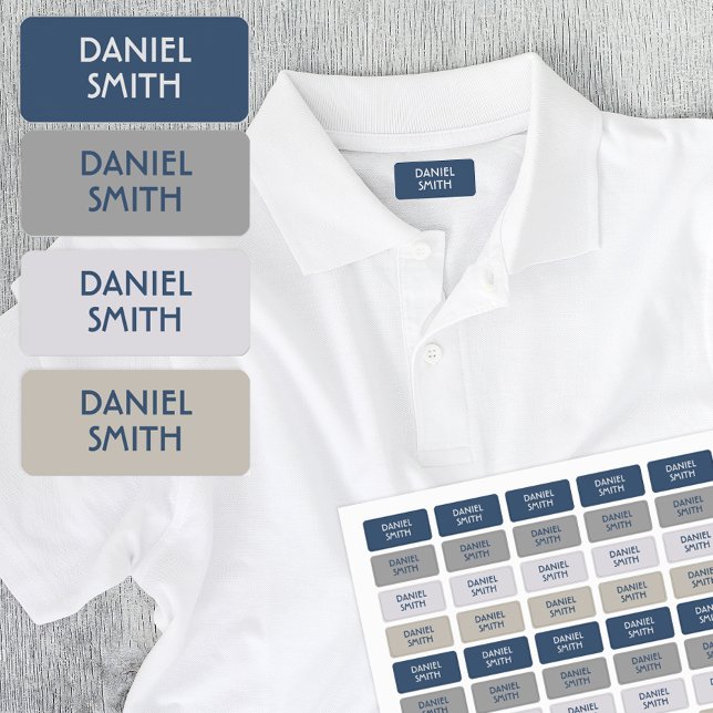 Name der Kindertagesstätte Etiketten (Washable clothing labels for clothes, jackets, uniforms, and more!)