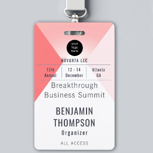 Name der Konferenz Business Corporate Event - Name Ausweis
