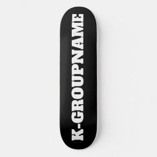 NAME DER KPOP-CUSTOM-GRUPPE (MINIMALISTISCH) SKATEBOARD